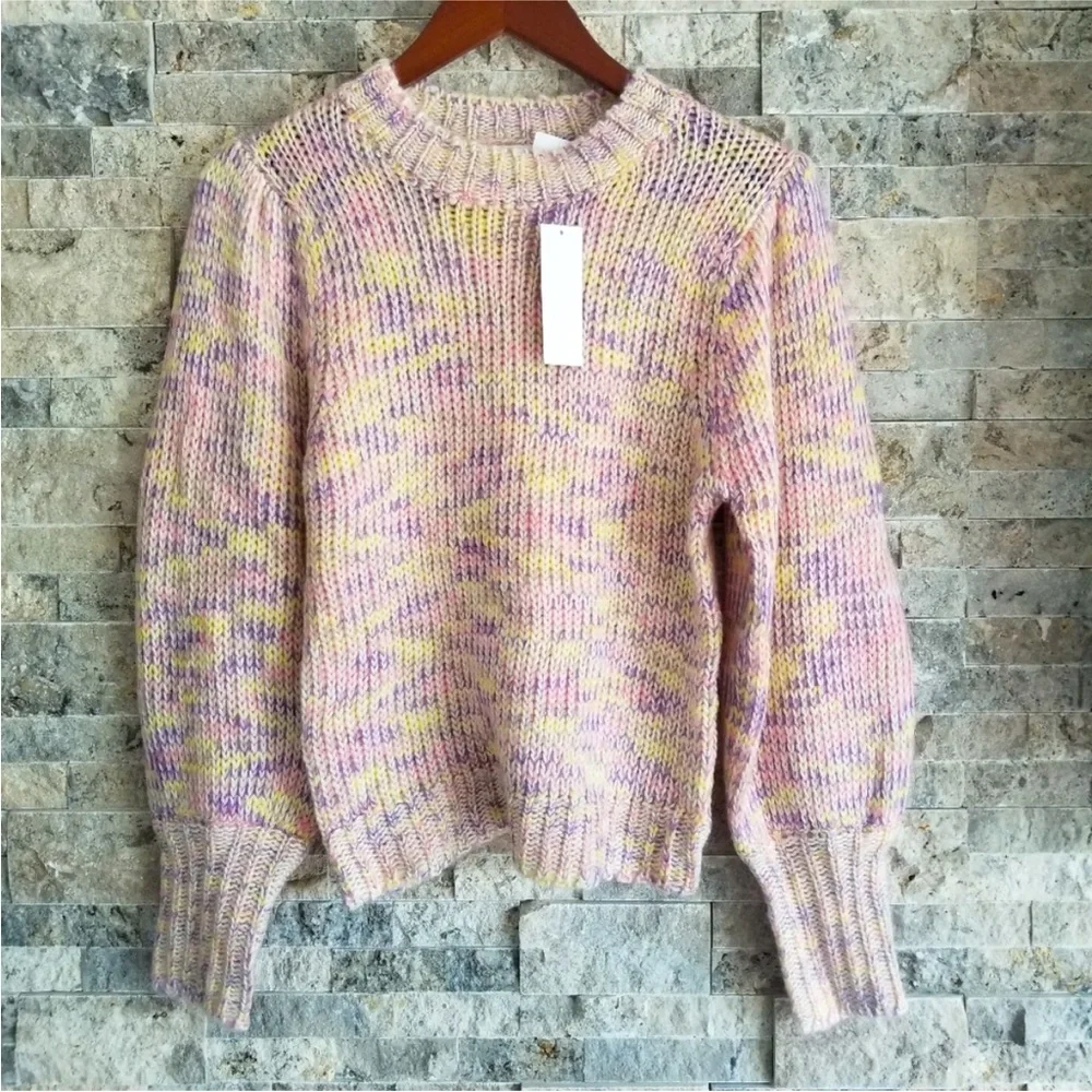 All in Favor PASTEL MARLED SWEATER